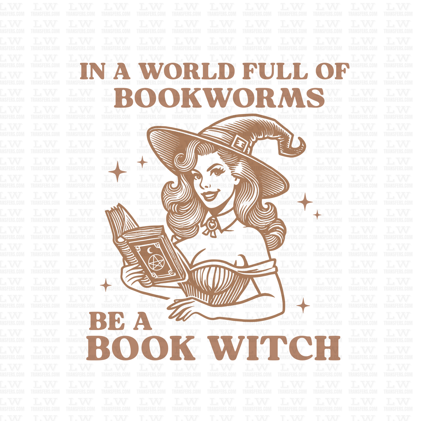 VINTAGE BOOK WITCH HALLOWEEN DTF Transfer #101
