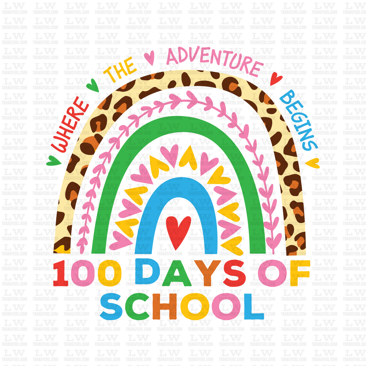 100 DAYS OF SCHOOL DTF Transfer - 100DOFS-102