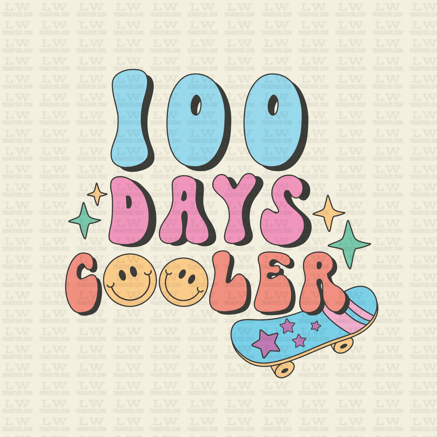 100 DAYS COOLER DTF Transfer - 100DOFS-129