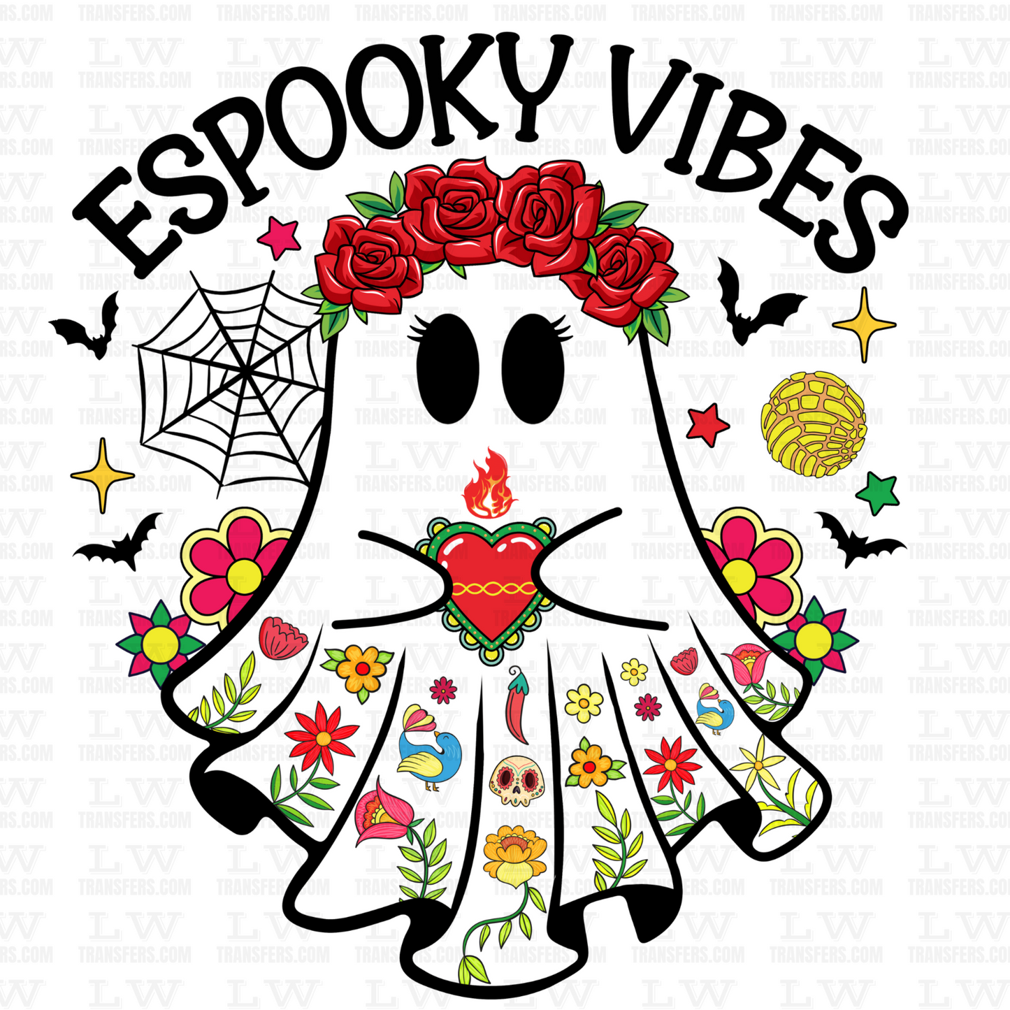 ESPOOKY VIBES MEXICAN HALLOWEEN DTF TRANSFER #H142