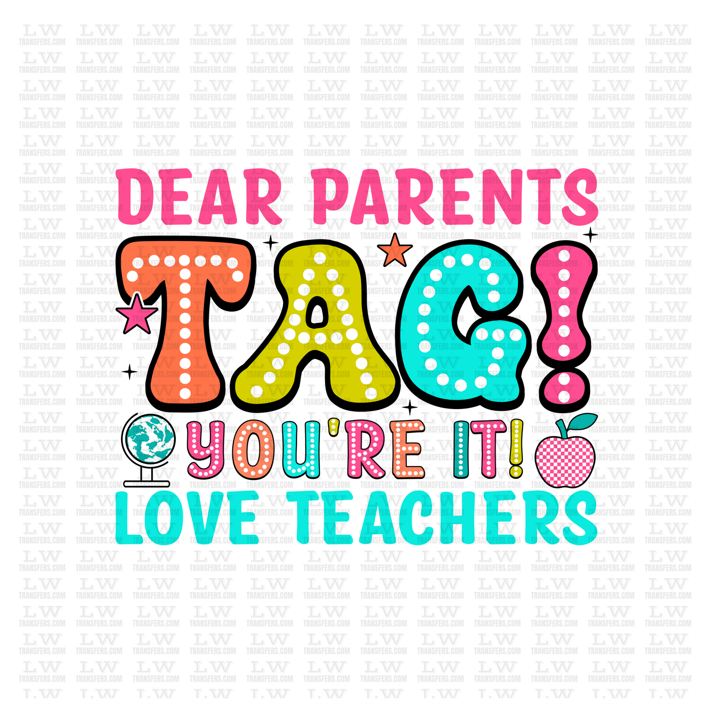 BACK TO SCHOOL / TEACHER DTF Transfer #19