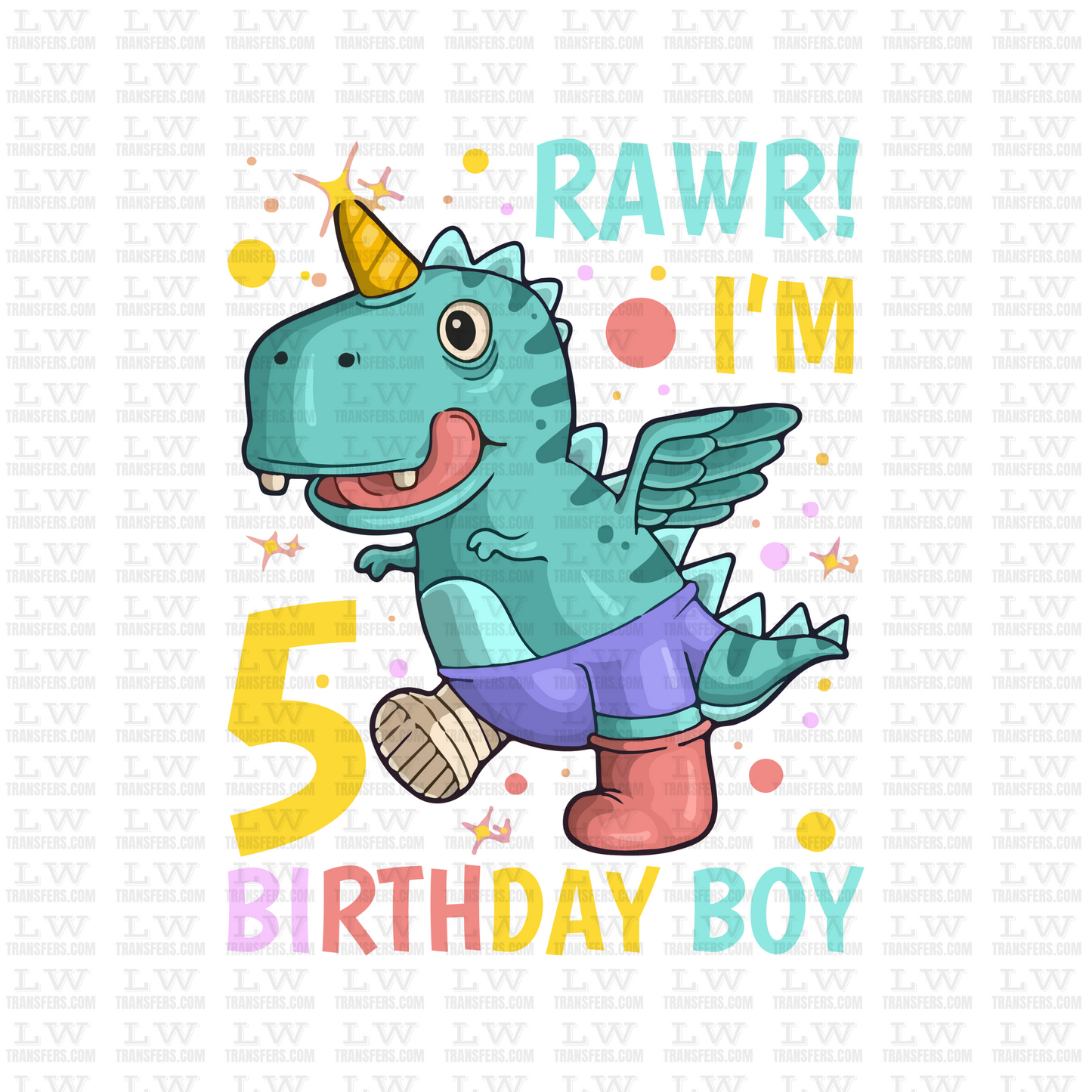 BIRTHDAY BOY DTF Transfer - B01