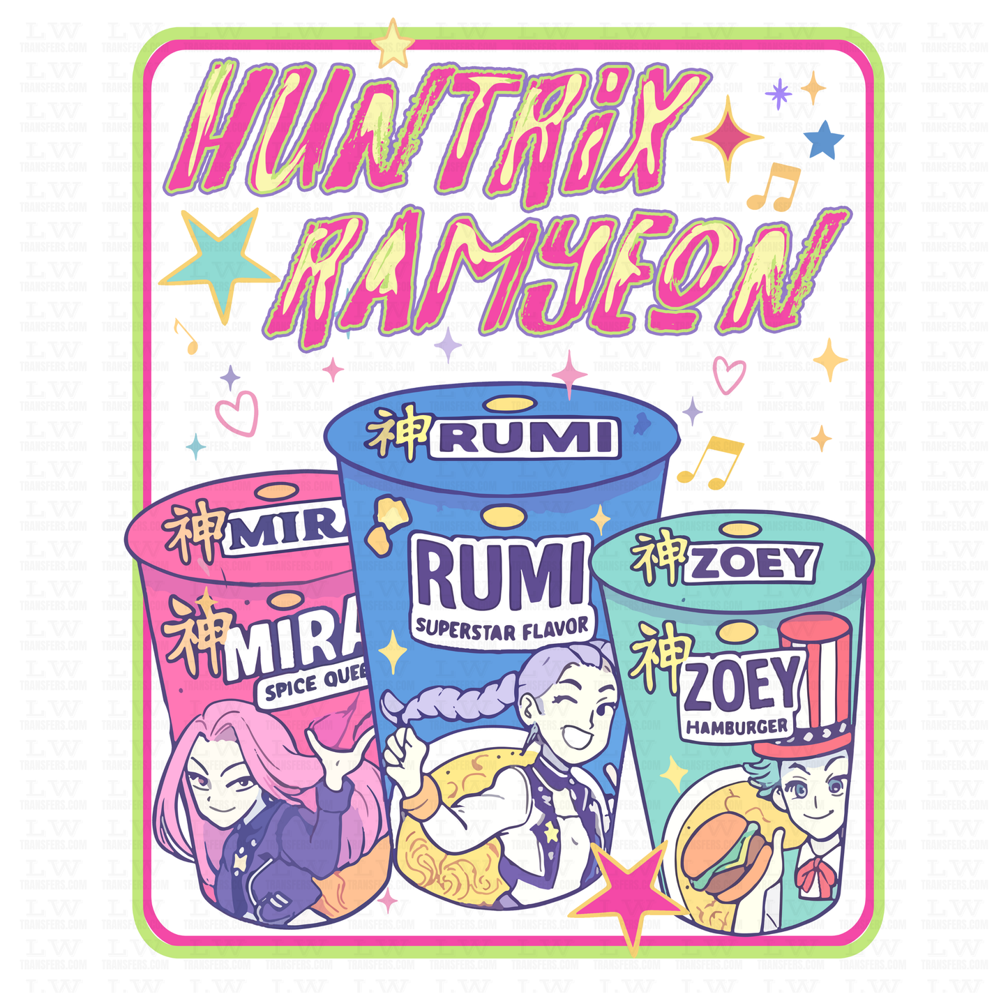 K-POP DEMON HUNTERS DTF Transfer #24