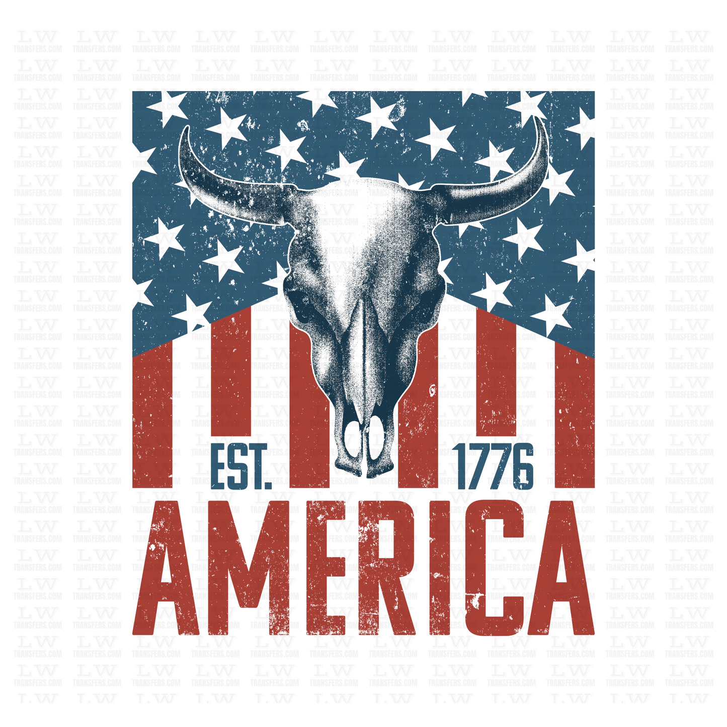 AMERICA EST. 1776 4TH OF JULY DTF TRANSFER - 4TH56