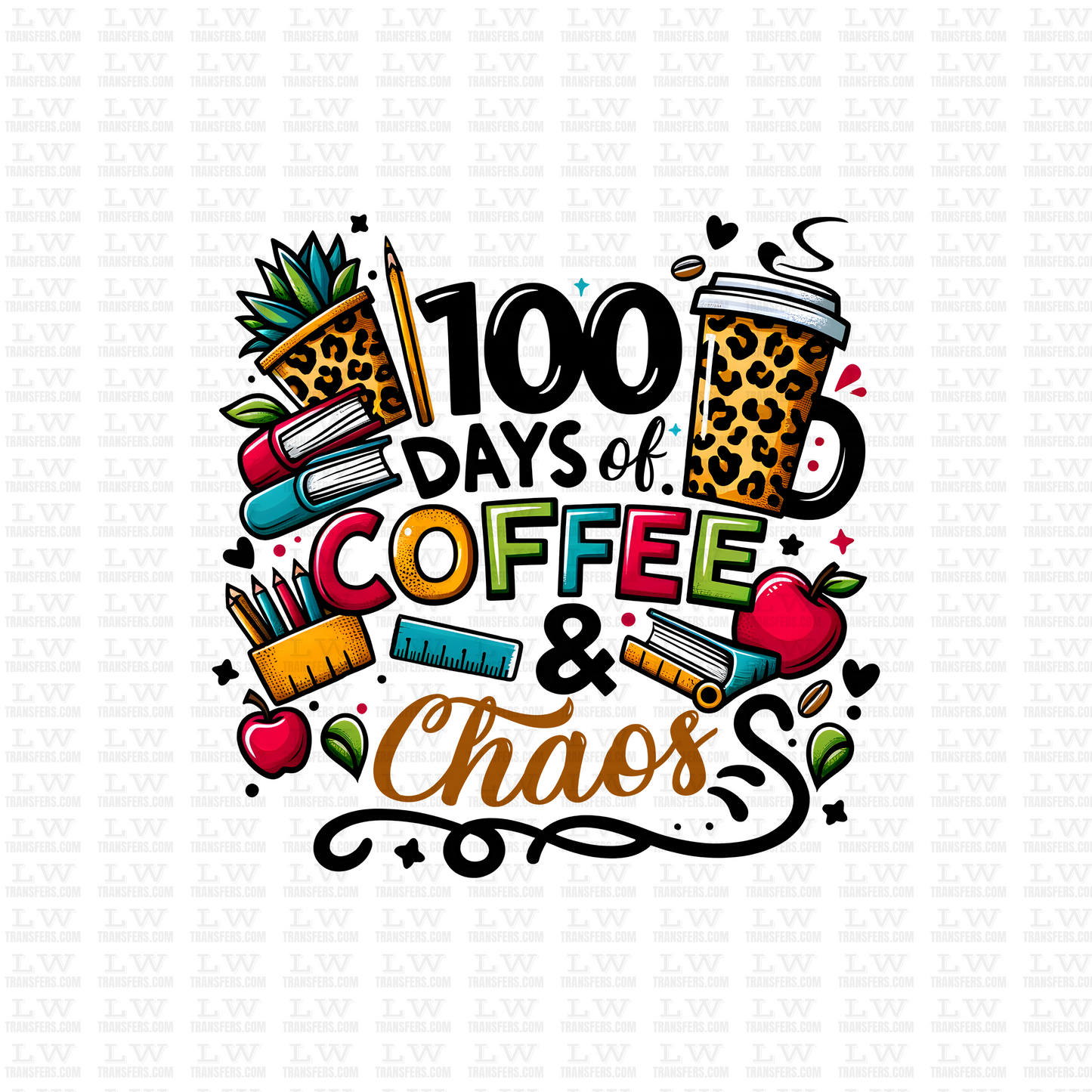 100 DAYS OF COFFEE AND CHAOS DTF Transfer - 100DOFS-51