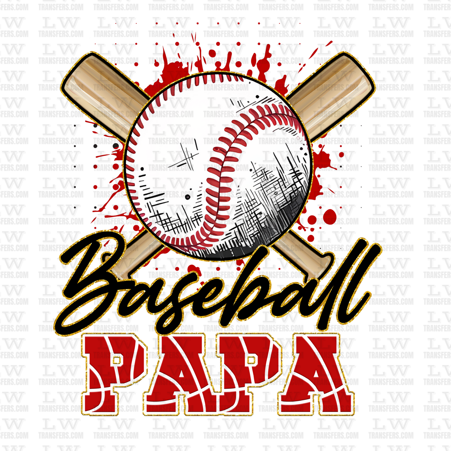 BASEBALL PAPA DTF TRANSFER #S51