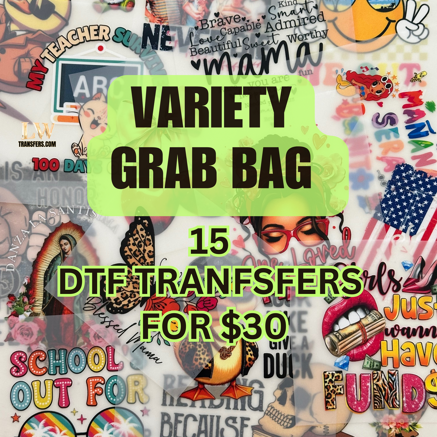VARIETY GRAB BAGS 15 - PACK