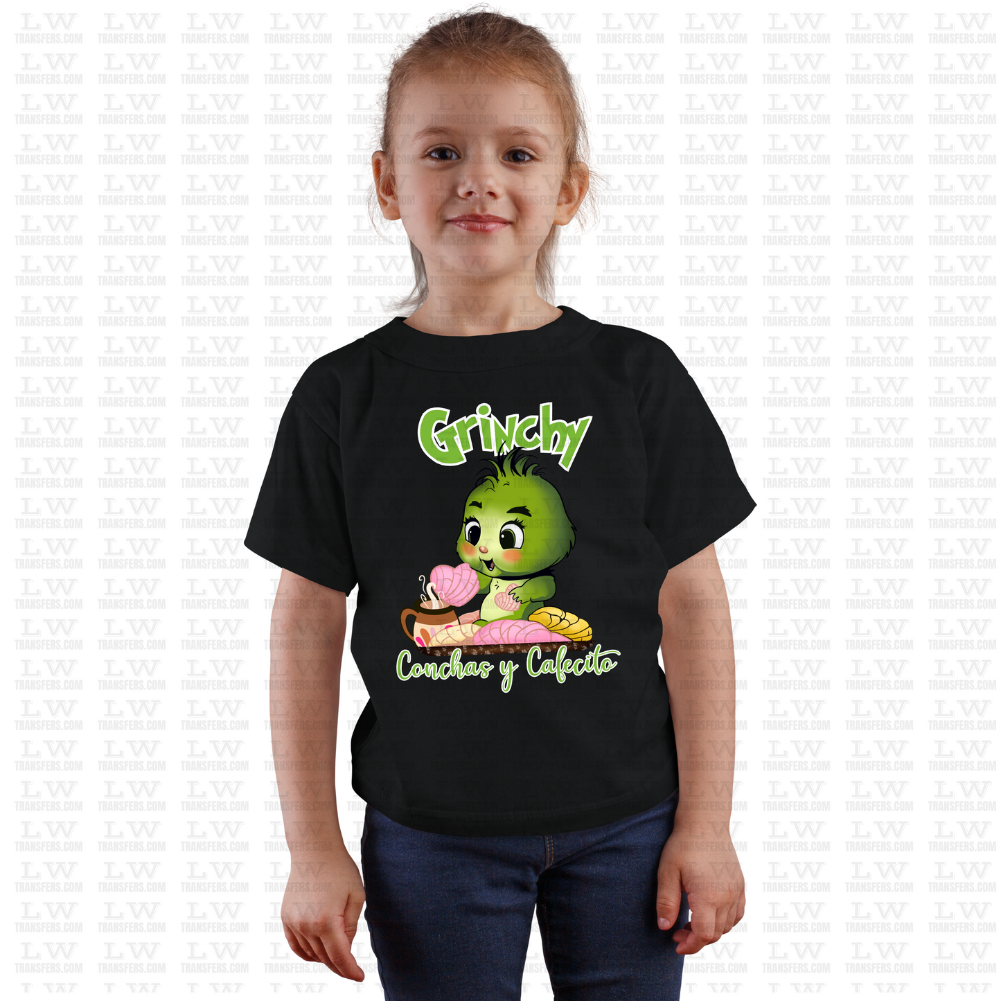 GRINCHY CONCHAS Y CAFECITO DTF TRANSFER #CH73