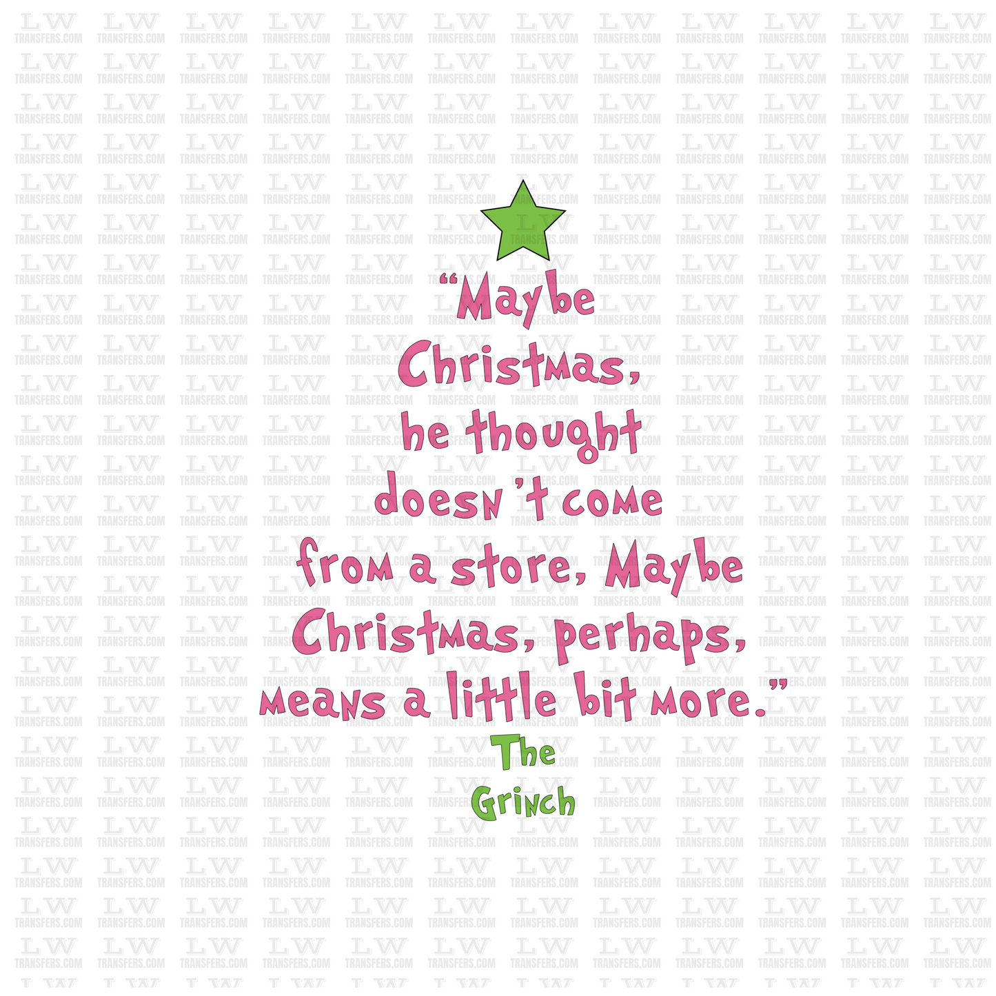 MAYBE CHRISTMAS DTF TRANSFER #CH10