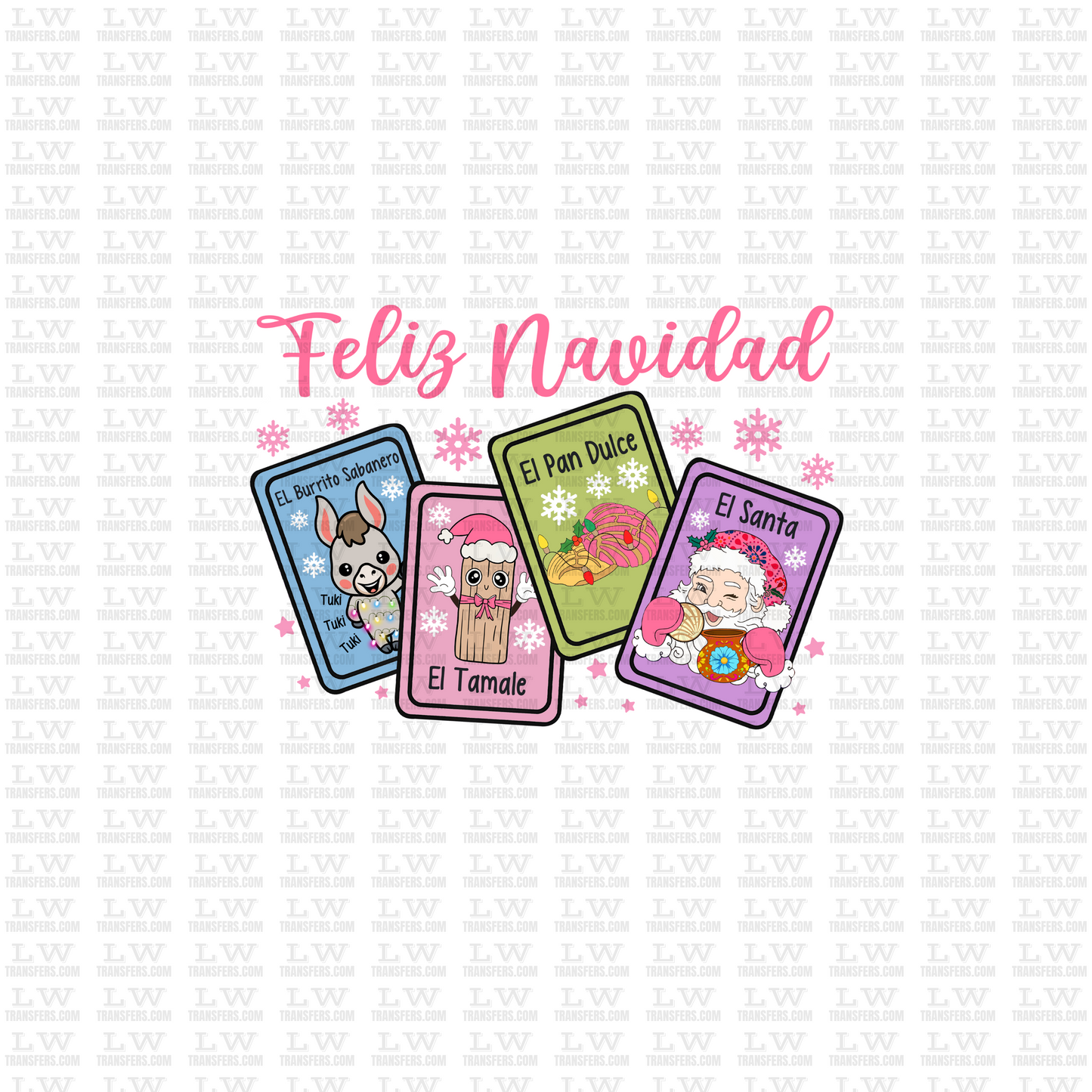 FELIZ NAVIDAD LOTERIA MEXICANA NAVIDENA - CHRISTMAS DTF TRANSFER #CH97