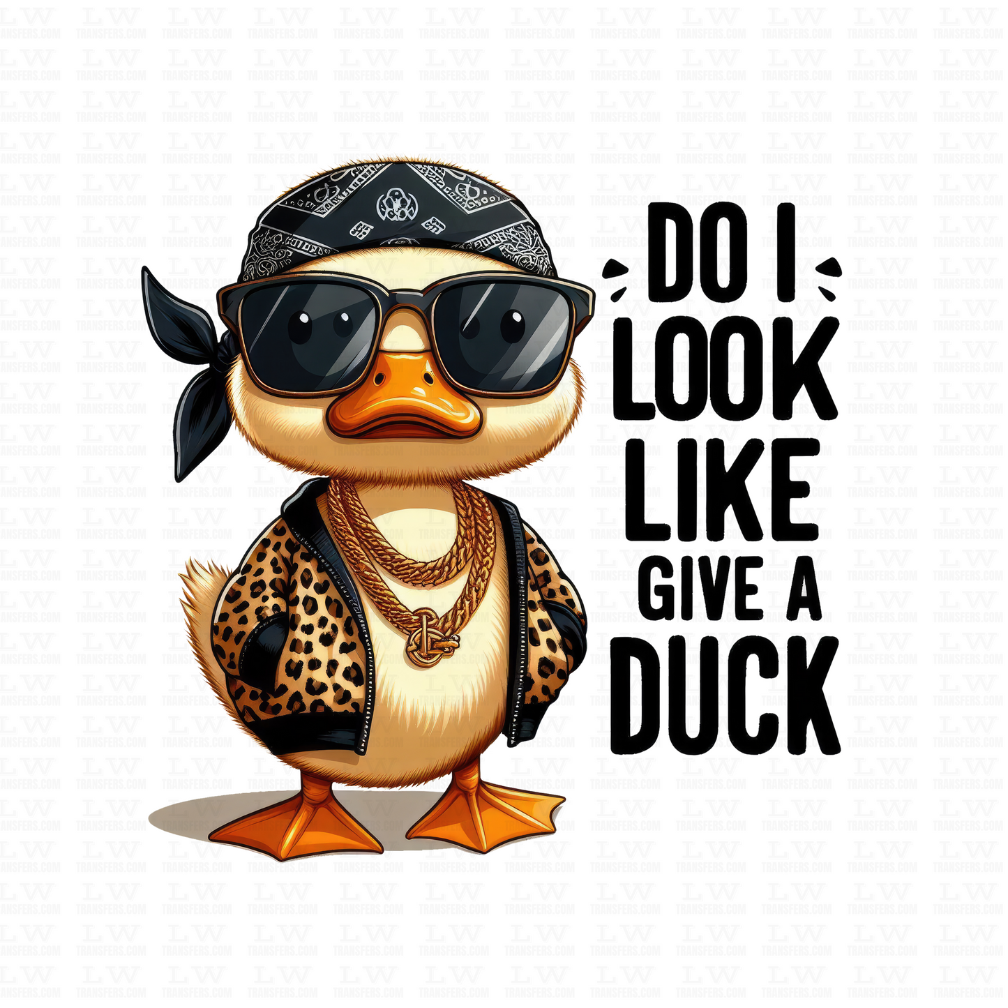 DO I LOOK LIKE I GIVE A DUCK DTF TRANSFER - F&S04