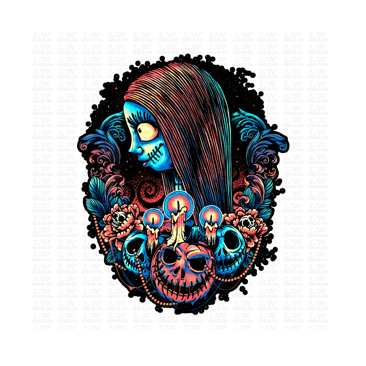 SALLY - THE NIGHT BEOFRE CHRISTMAS - HALLOWEEN DTF Transfer