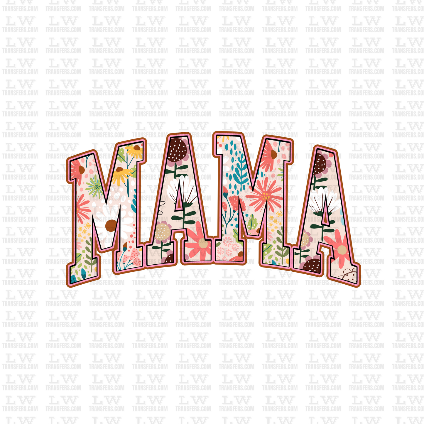 MAMA FLORAL DTF TRANSFER - MT35