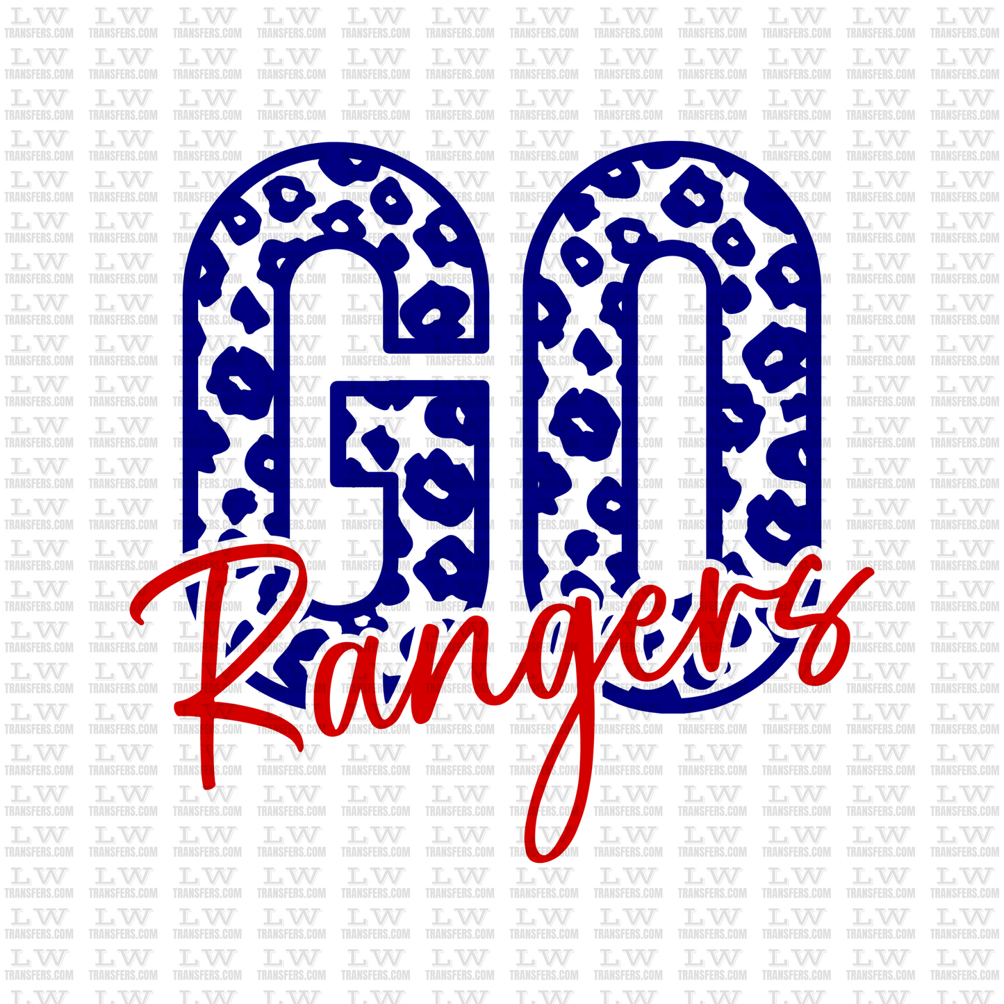 TEXAS RANGERS DTF TRANSFER #S06