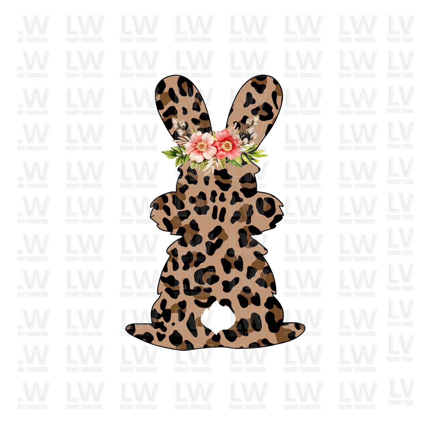 Leopard Easter Bunny DTF Transfer
