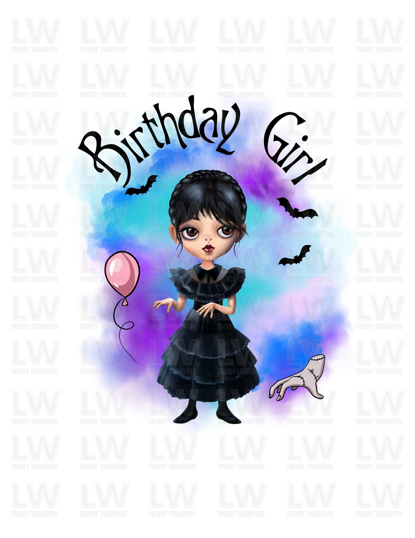 Wednesday- Birthday Girl DTF Transfer