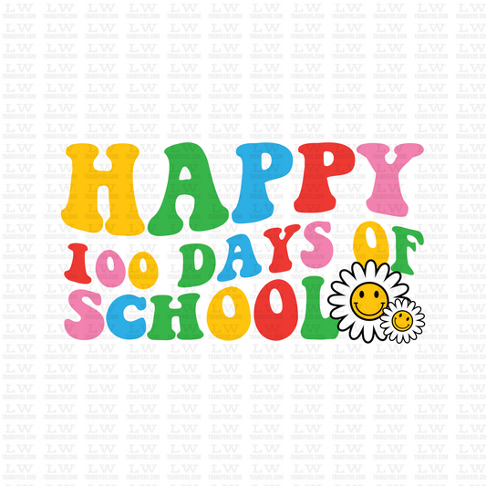 HAPPY 100 DAYS OF SCHOOL DTF Transfer - 100DOFS-101