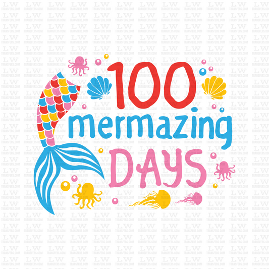 100 MERMAZING DAYS OF SCHOOL DTF Transfer - 100DOFS-103