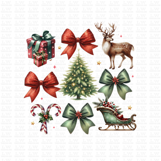 RETRO CHRISTMAS DTF TRANSFER #CH106