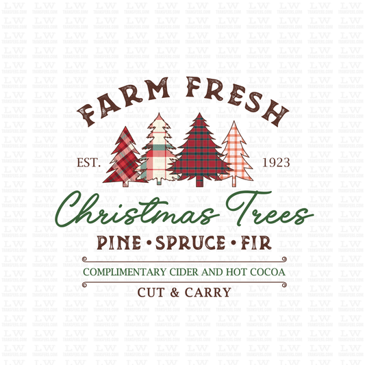 FARM FRESH CHRISTMAS DTF TRANSFER #CH108