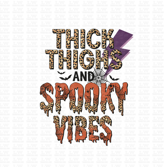 SPOOKY VIBES  HALLOWEEN DTF Transfer #109
