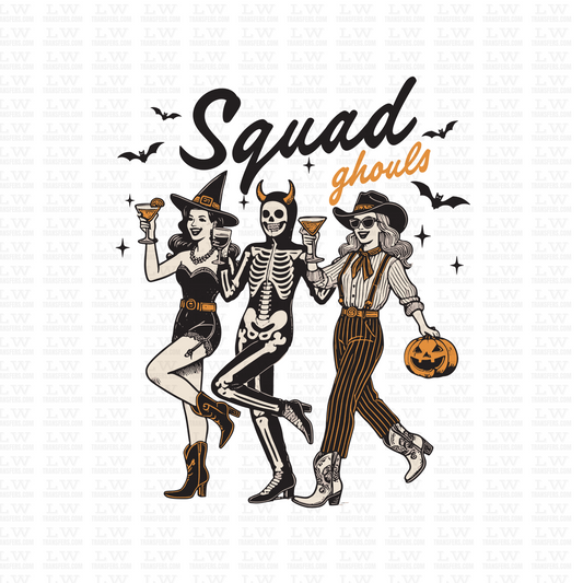 SQUAD GHOULS HALLOWEEN DTF Transfer #114