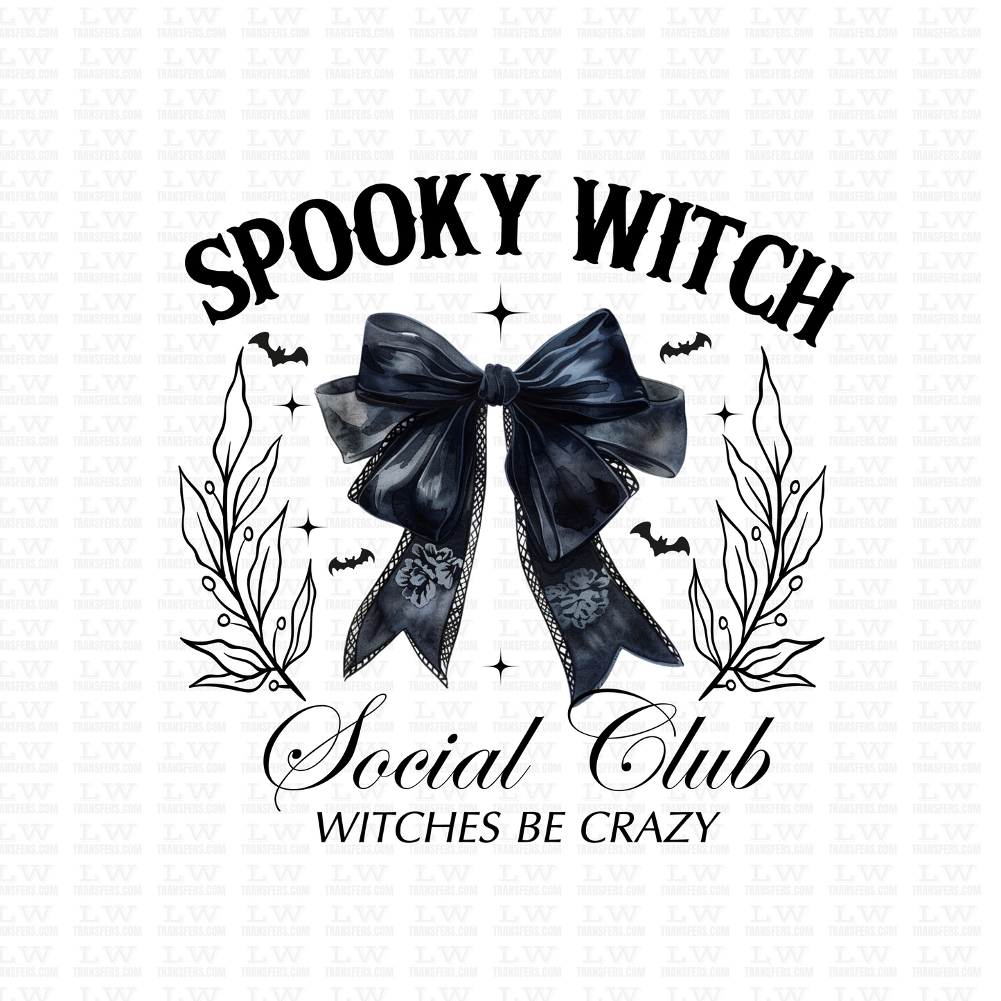 SPOOKY WITCH HALLOWEEN DTF Transfer #115