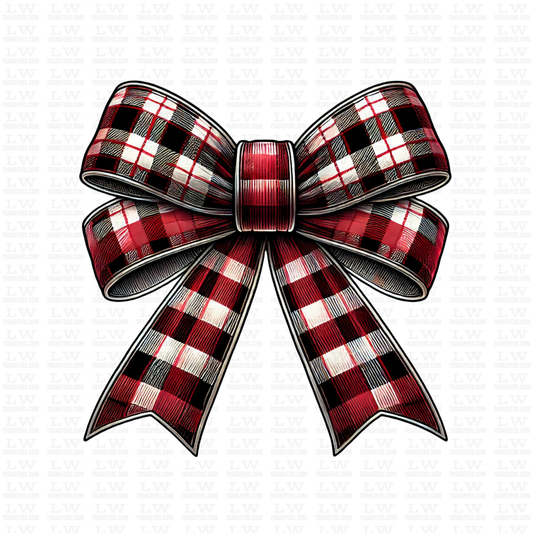 CHRISTMAS COQUETTE BOW DTF TRANSFER #CH121