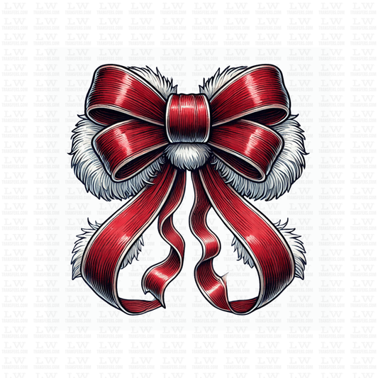 CHRISTMAS COQUETTE BOW DTF TRANSFER #CH122
