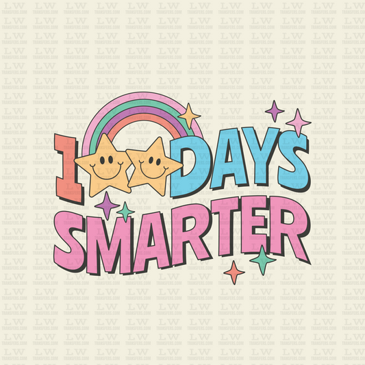 100 DAYS SMARTER DTF Transfer - 100DOFS-133