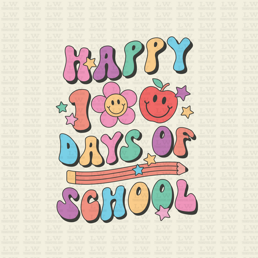 HAPPY 100 OF SCHOOL DTF Transfer - 100DOFS-134