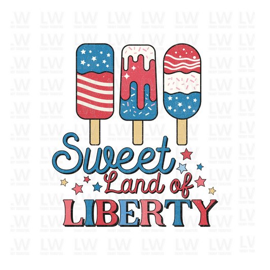 SWEET LAND OF LIBERTY -  4TH OF JULY DTF Transfer