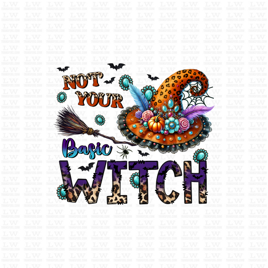 NOT YOUR BASIC WITCH HALLOWEEN DTF TRANSFER #H151