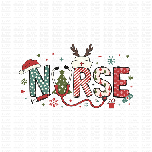 NURSE CHRISTMAS DTF TRANSFER #CH171