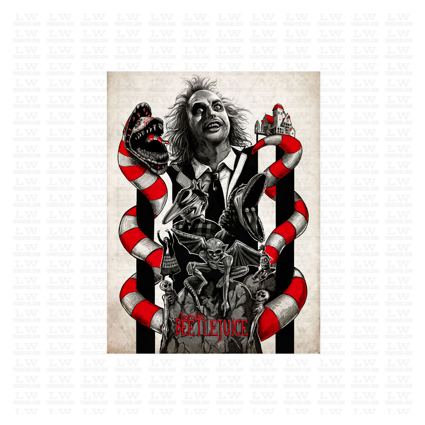 BEETLEJUICE HALLOWEEN DTF TRANSFER #BJ19