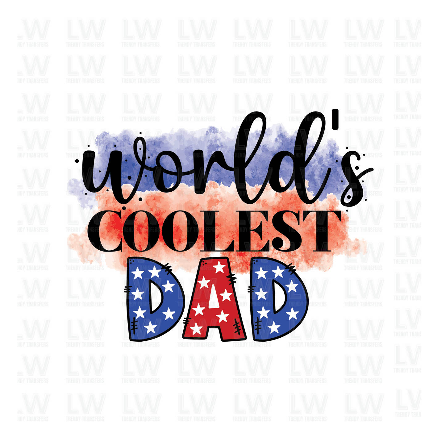 WORLD'S COOLEST DAD DTF TRANSFER