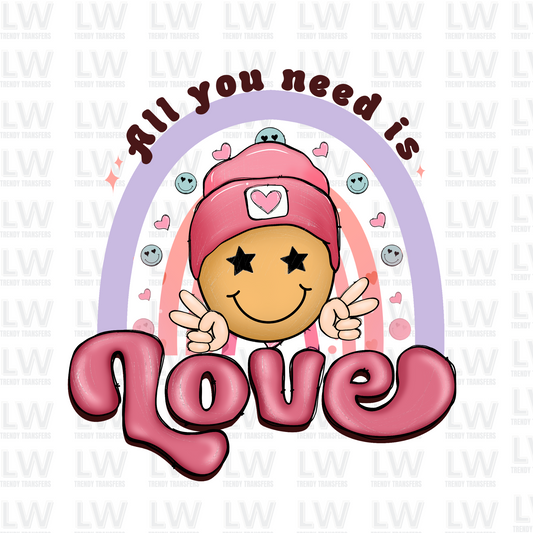 ALL YOU NEED IS LOVE / VALENTINE'S DAY DTF TRANSFER #VDTF2314
