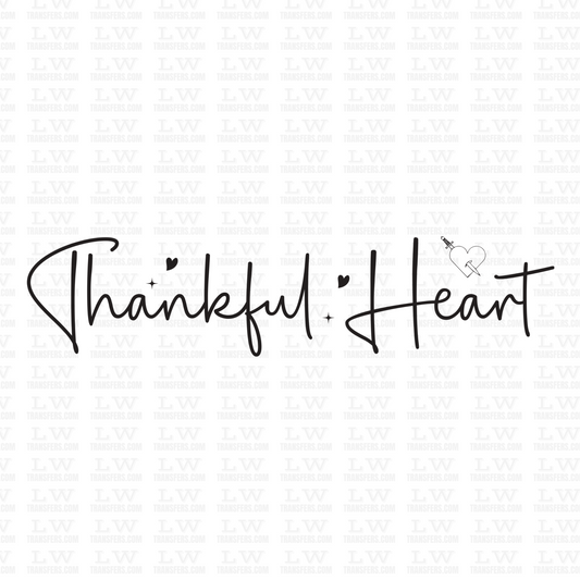 THANKFUL HEART - DTF TRANSFER #INSP-23
