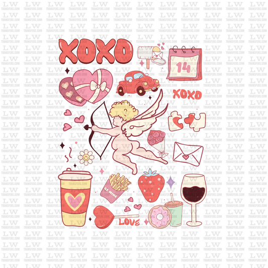 CUPID XOXO /  VALENTINE'S DAY DTF TRANSFER #VD24