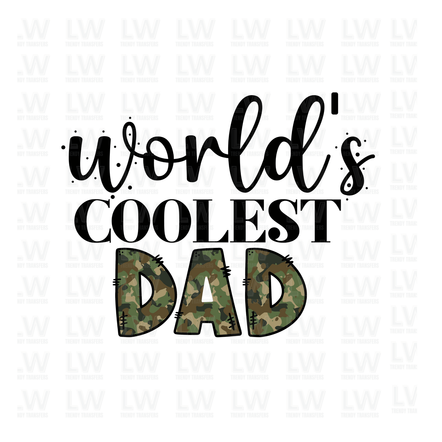 WORLD'S COOLEST DAD DTF TRANSFER