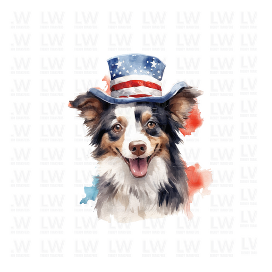 INDEPENDENCE DAY PUPPY  -  4TH OF JULY DTF Transfer