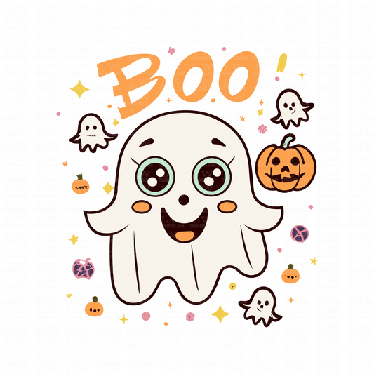 BOO HALLOWEEN DTF Transfer #SP002