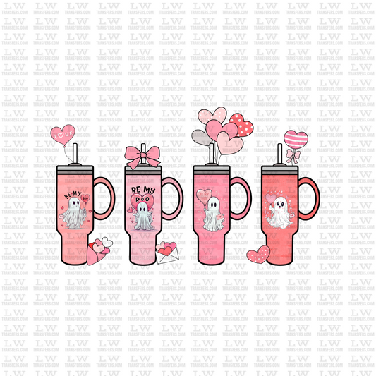 STANLEY GHOST TUMBLER / VALENTINE'S DAY DTF TRANSFER #VD32