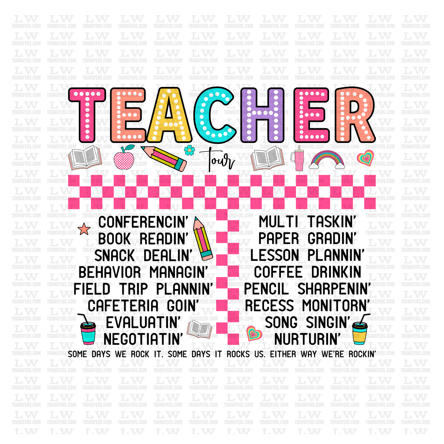 BACK TO SCHOOL / TEACHER DTF Transfer #35
