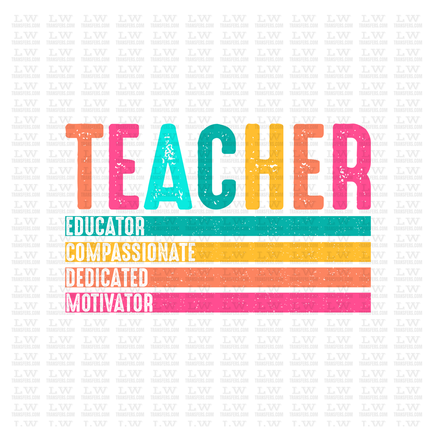 BACK TO SCHOOL / TEACHER DTF Transfer #38