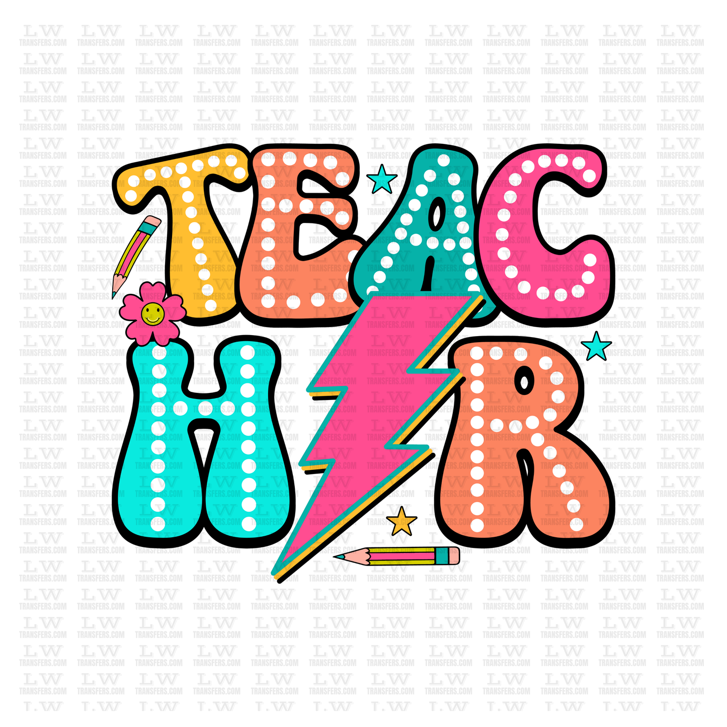 BACK TO SCHOOL / TEACHER DTF Transfer #40