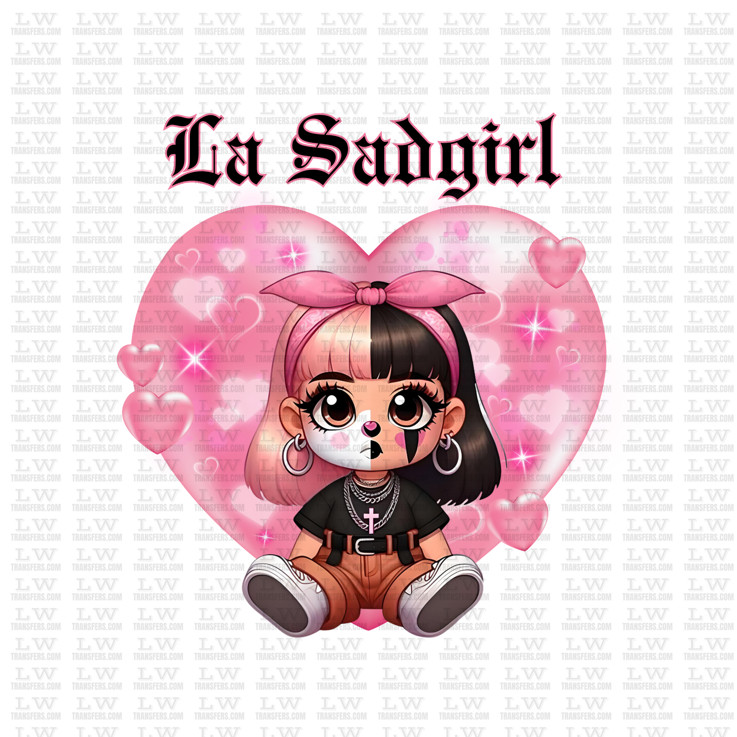 LA SAD GIRL  / VALENTINE'S DAY DTF TRANSFER #SP41