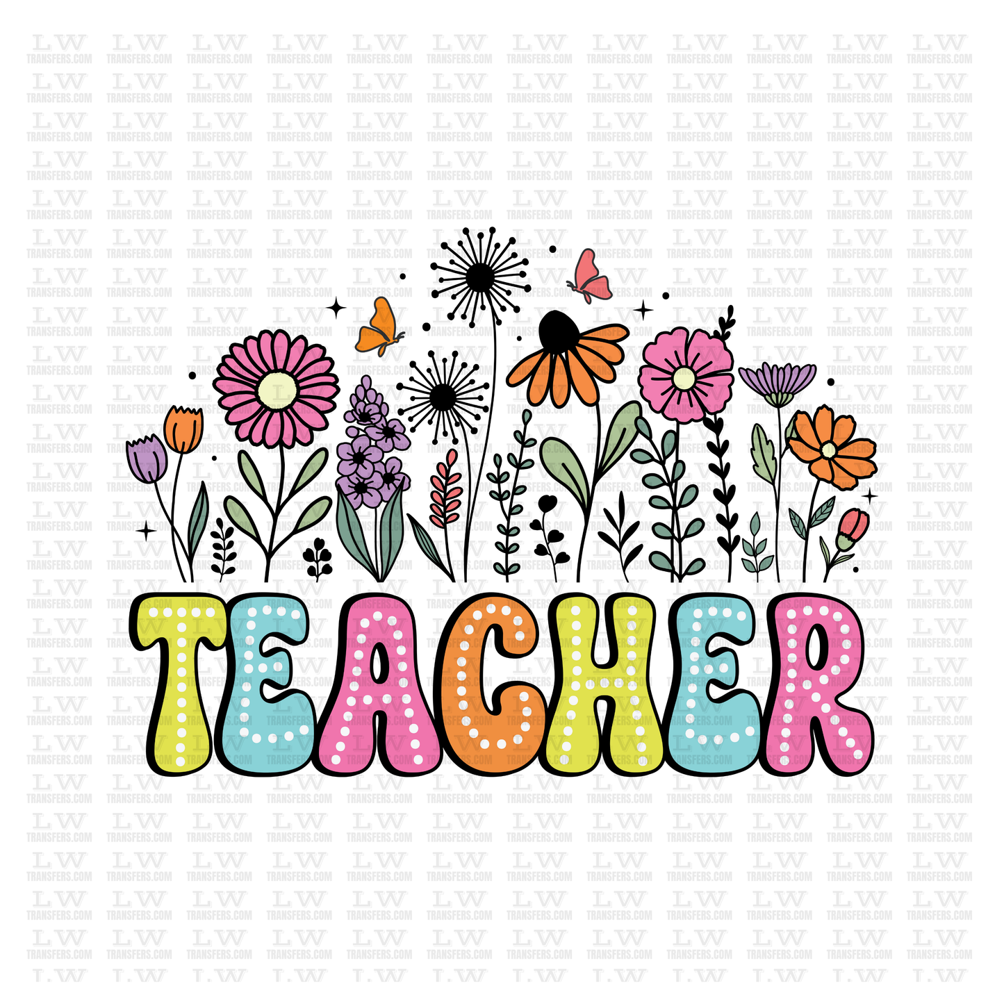 BACK TO SCHOOL / TEACHER DTF Transfer #46