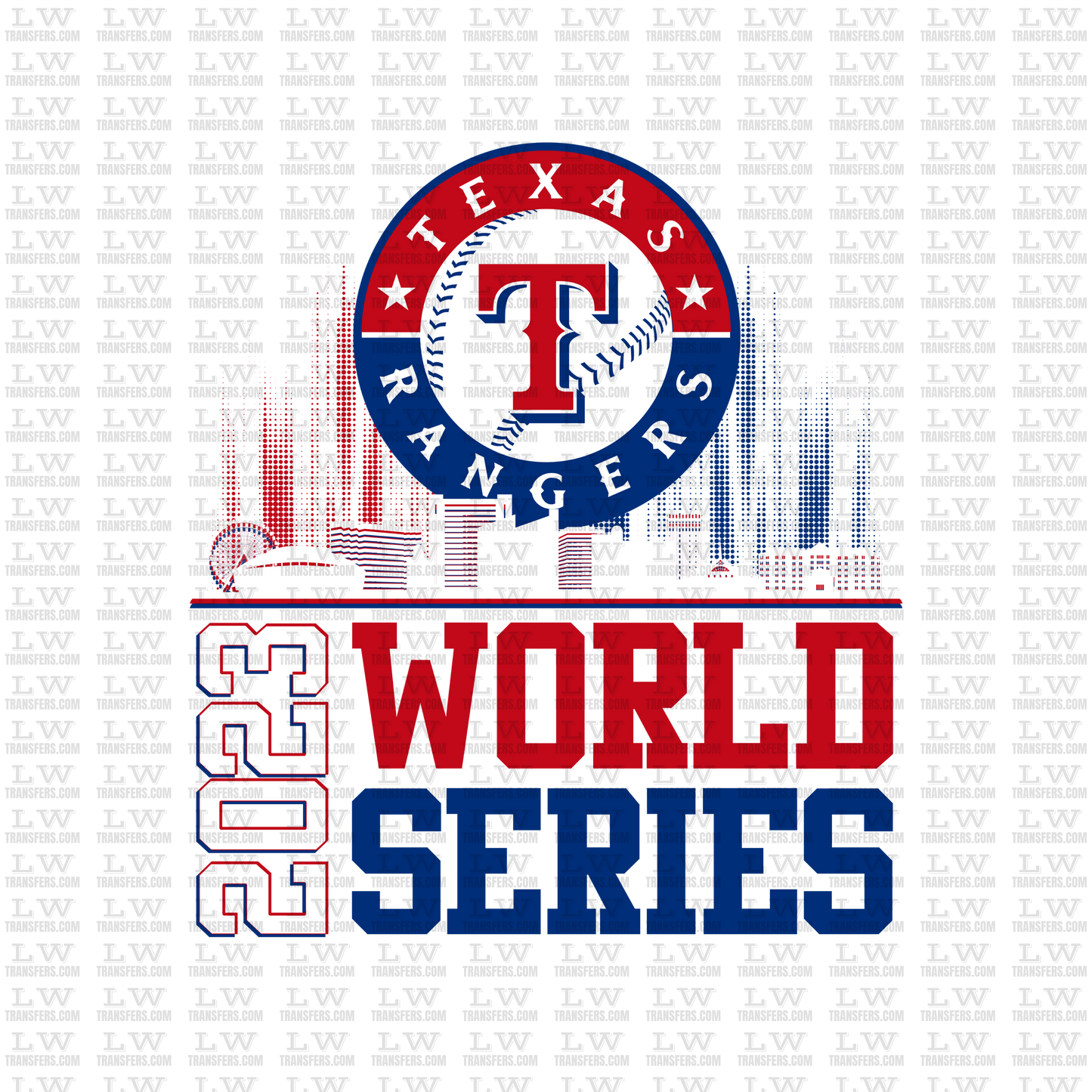 TEXAS RANGERS 2023 CHAMPIONS DTF TRANSFER #S04