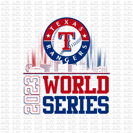 TEXAS RANGERS 2023 CHAMPIONS DTF TRANSFER #S04